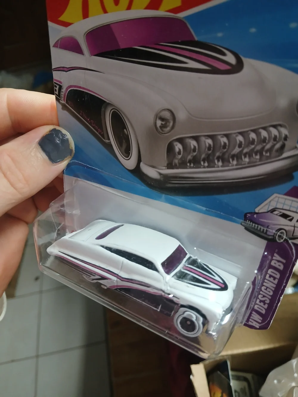 white Hot Wheels Purple Passion (ebay.com) from the 2025 